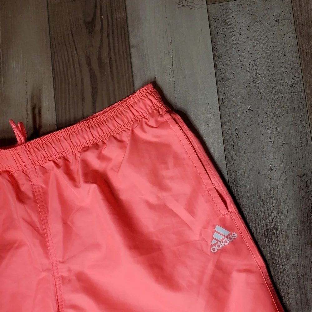 NWT Adidas Performance Solid Board Shorts Men's Swim Trunks Swim Shorts Neon